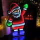 image 2 of 56cm LED Infinity Christmas Light Standing Santa Decoration with Metal Base