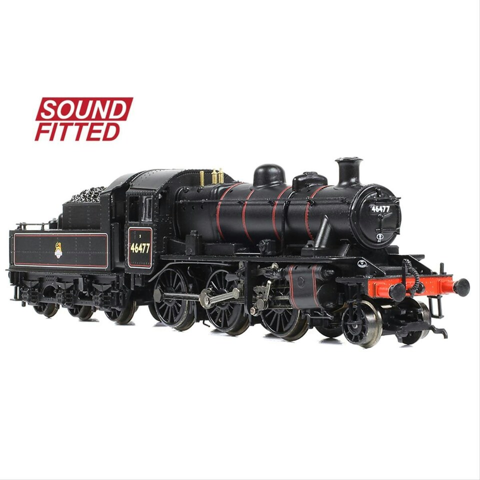 image 1 of Graham Farish 2MT 46477 BR Lined Early Black (DCC-Sound)