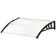 image 9 of Outsunny Outdoor Window Door Canopy Fixed Awning Porch UV Water Cover White White | White