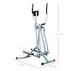 image 7 of HOMCOM Air Walker Glider Cross Trainer Fitness Machine for Home Gym, Black