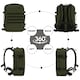 image 5 of CabinZero Military Backpack 36L, Lightweight Durable Carry-On Daypack, Large Capacity for Travel & Outdoor Adventures | Green | Green
