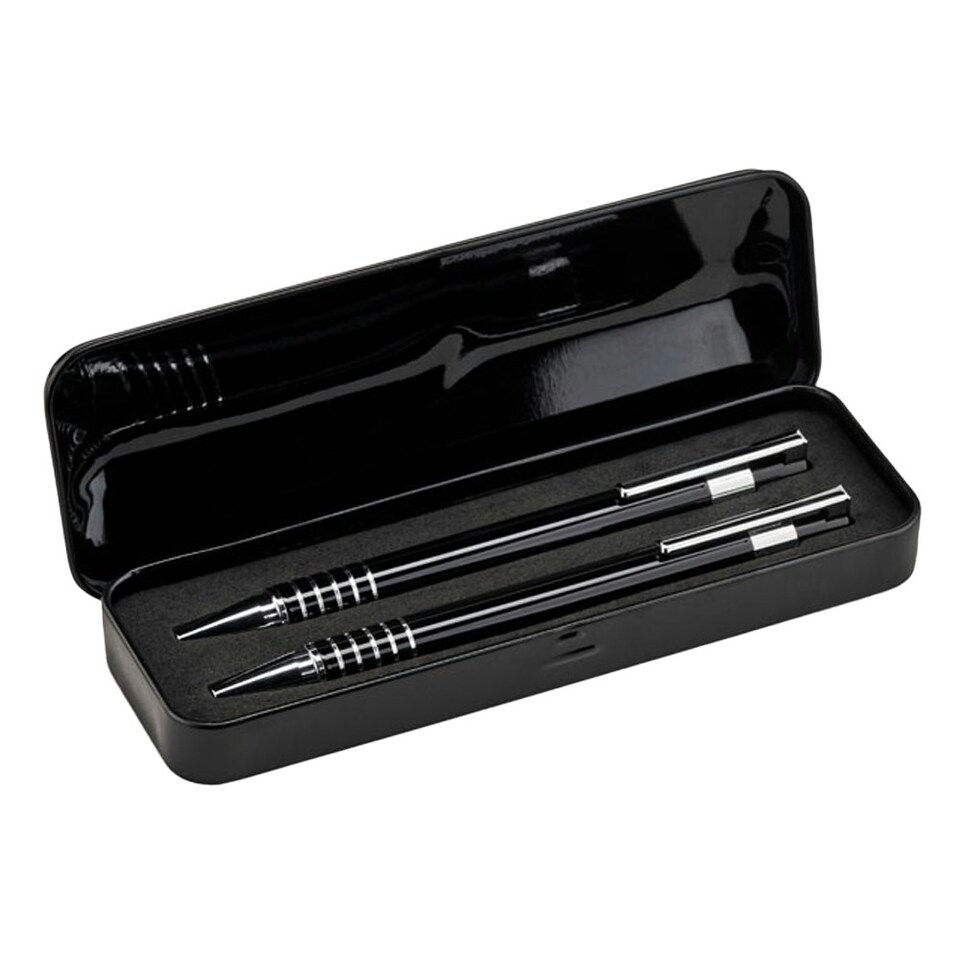 image 1 of MidOcean Alucolor Pen & Pencil Set - Black - One Size