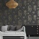 image 2 of Holden Décor Dreamcatcher Wallpaper - Black/Gold - 10m x 53cm Black