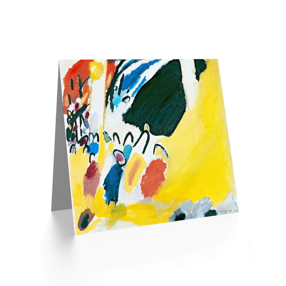 image 1 of Kandinsky Impression Iii Concert Abstract Art Greeting Card