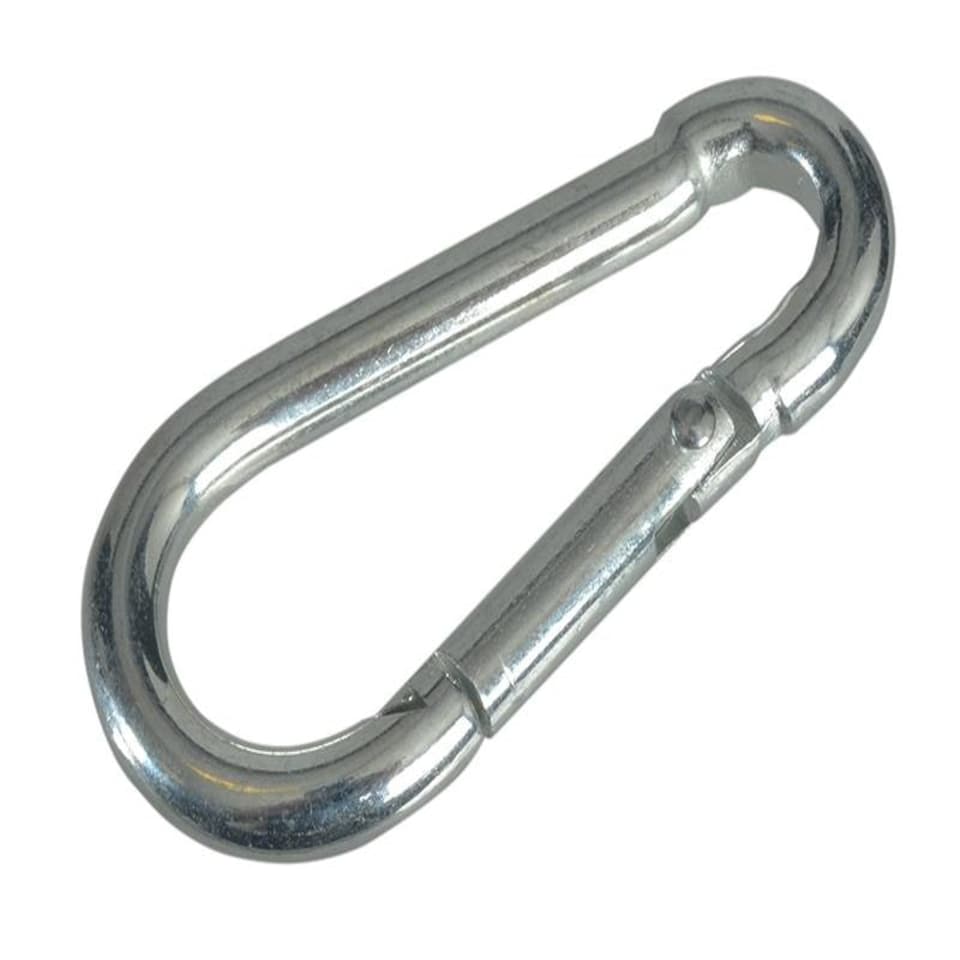 Faithfull Fire Brigade Snap Hook 4Mm Zinc Plated (Pack Of 4)