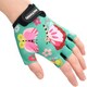 image 1 of Meteor Kids Bike Gloves – Breathable, Non-Slip, Padded for Comfort & Safety Green | Butterfly | JR S