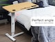 image 9 of Levede Adjustable Standing Desk 65CM to 93CM Height USB Charging | Yellow | Oak