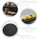 image 2 of Argon Tableware Round Non-Slip Serving Tray - 28cm - Black Black