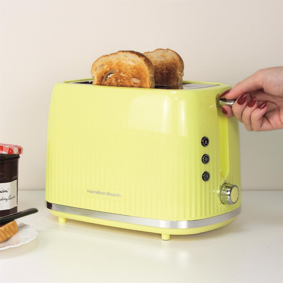 image 1 of Hamilton Beach Miami Kettle & Toaster Set Banana Split
