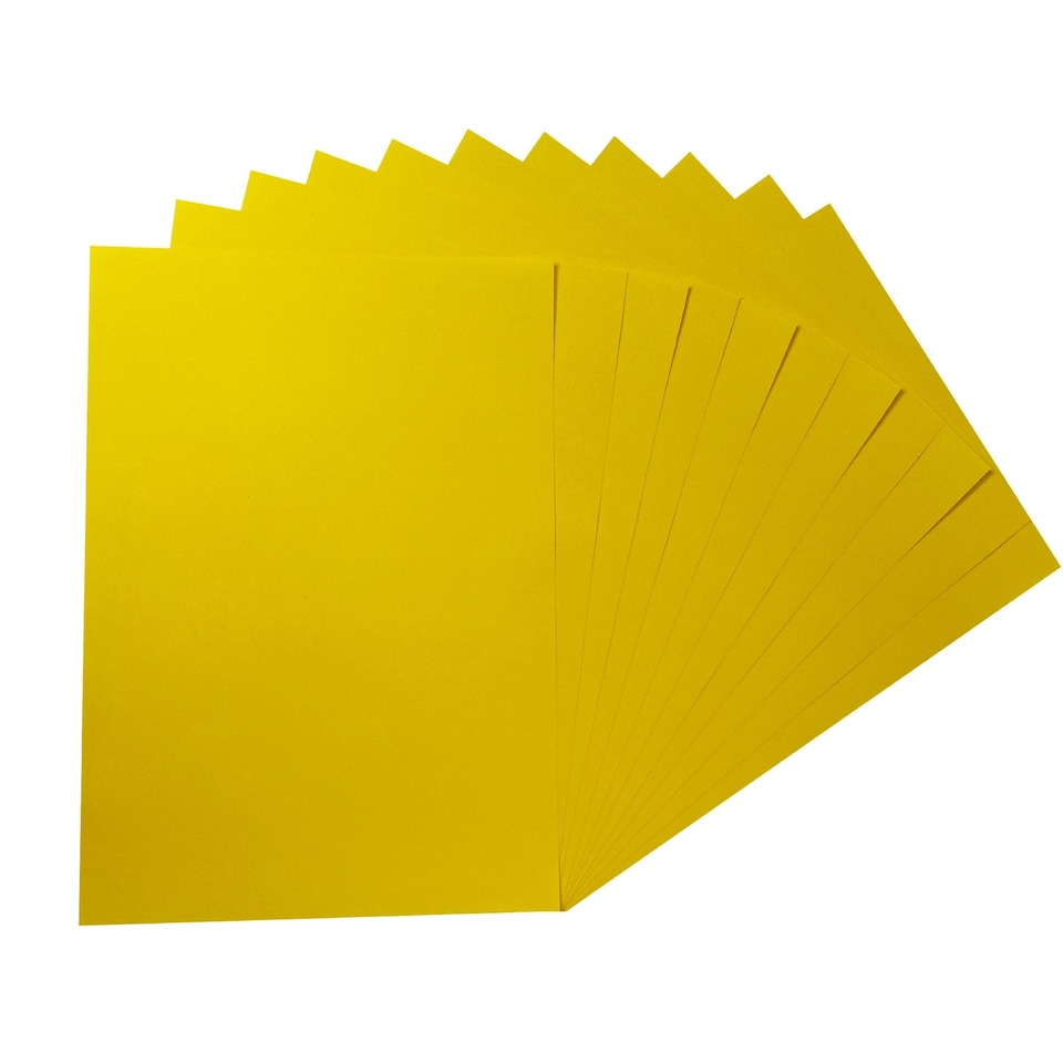 image 1 of Pack of 100 A5 Coloured Paper 75gsm Sheets | Yellow | Yellow | A5 | 1