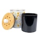 image 2 of Pretty Yellow Daisies Food Waste Caddy - Enamel 2L Kitchen Compost Bin