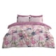 image 1 of VELVETIO Shannon Complete Duvet Cover Set with Fitted Sheet Soft Polycotton Bedding Sets Pink | King