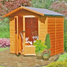 Avance Shiplap Summerhouse Garden Sun Room Approx 7 x 5 Feet Brown