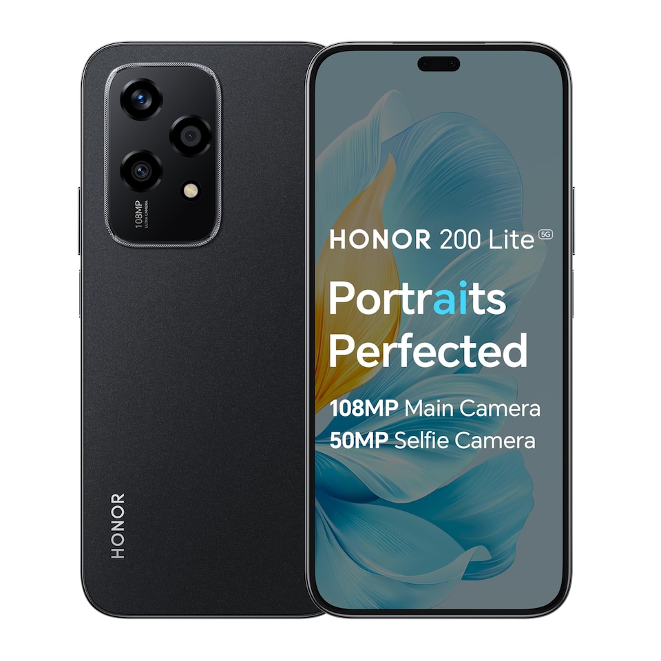 image 1 of Honor 200 Lite 5G 8GB RAM 256GB Black