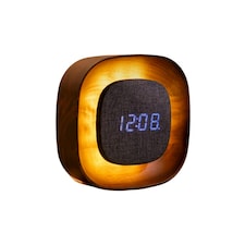 Gingko Lumos Clock & Lamp - Square N/A | Walnut