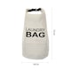 image 3 of Living and Home Adjustable Straps Laundry Backpack Bag, Portable Storage Clothes Bag | White