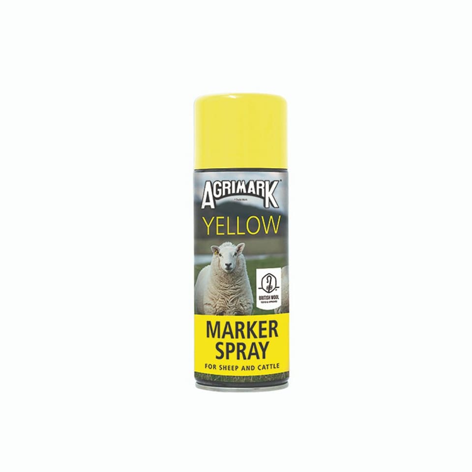 Agrimark Jumbo Wax Stick Marker - Yellow - One Size