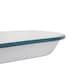 image 4 of Argon Tableware White Rectangle Enamel Baking Tray - 34cm x 26cm - Green