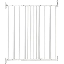 Bettacare Extra Narrow Metal Screw Fit Dog Gate, White, 56.5cm - 81.5cm, Stair Gate for Pet, Safety Barrier for Puppy