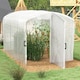 image 10 of Outsunny 3 x 2 x 2m Polytunnel Greenhouse with Door, Galvanised Steel Frame