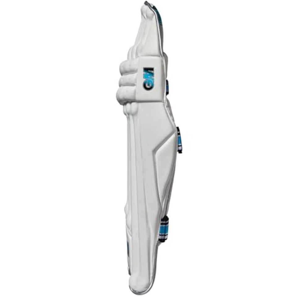 image 1 of Gm | Cricket Batting Pads | Ben Stokes Diamond 606 | Traditional Cotton & Cane | Junior Right Handed | Approx 1.39 kg Per Pair | 1 Pair | White | Gunn & Moore
