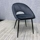 image 6 of Grey Velvet Dining Chairs Set of 4 Modern Metal Legs for Living Room and Office Grey