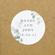 image 5 of Personalised Botanical Free Text Sticker Set