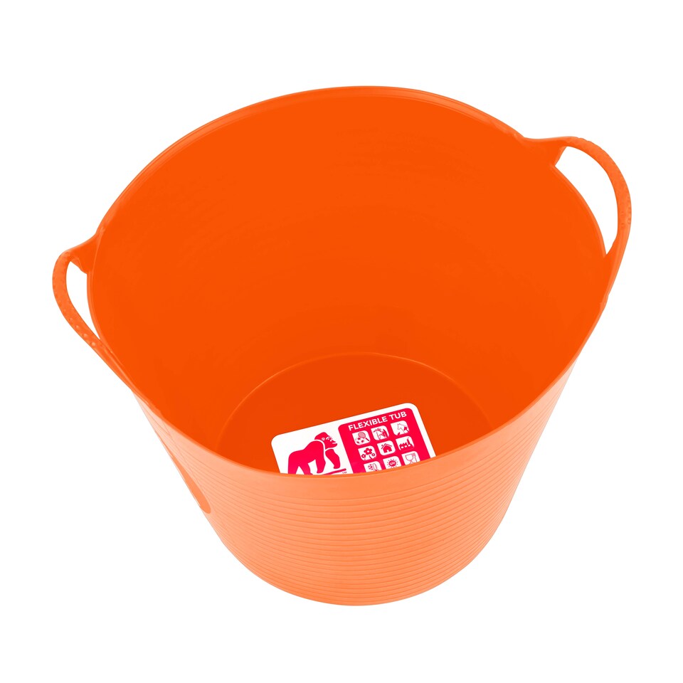 image 1 of Red Gorilla - Gorilla Tub 26L - Flexible Multi-Use Bucket | Orange