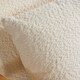 image 7 of Boucle Wooden Armchair Teddy Fur Cream Modern Home Chair Furniture Seating