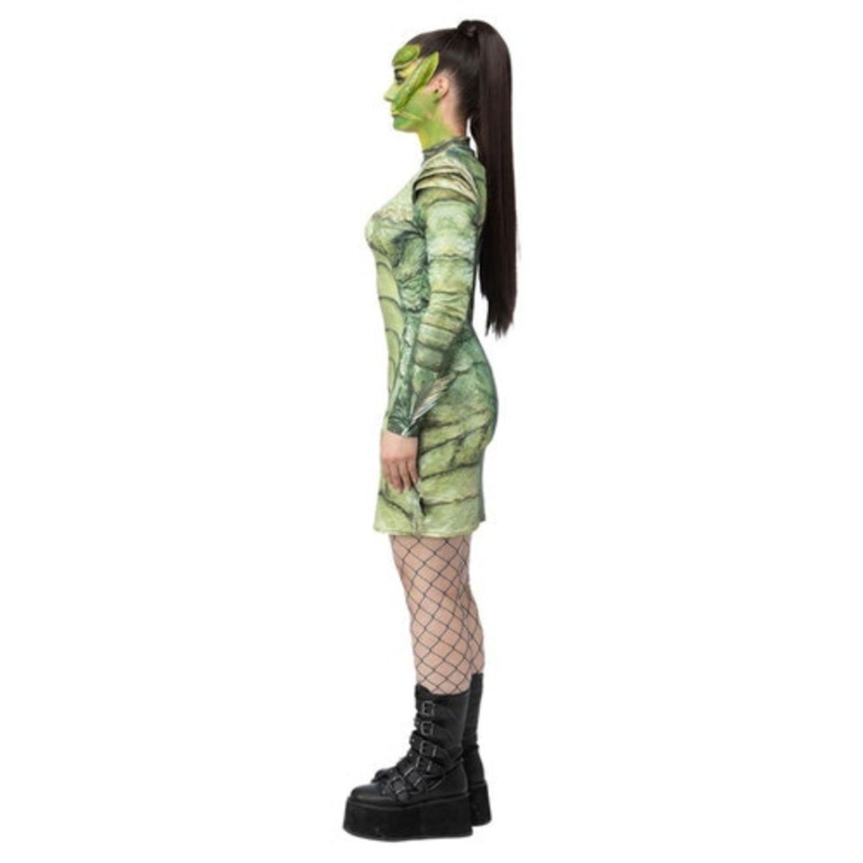image 1 of Creature From The Black Lagoon Universal Monsters Fancy Dress Costume Ladies Large - UK 16-18