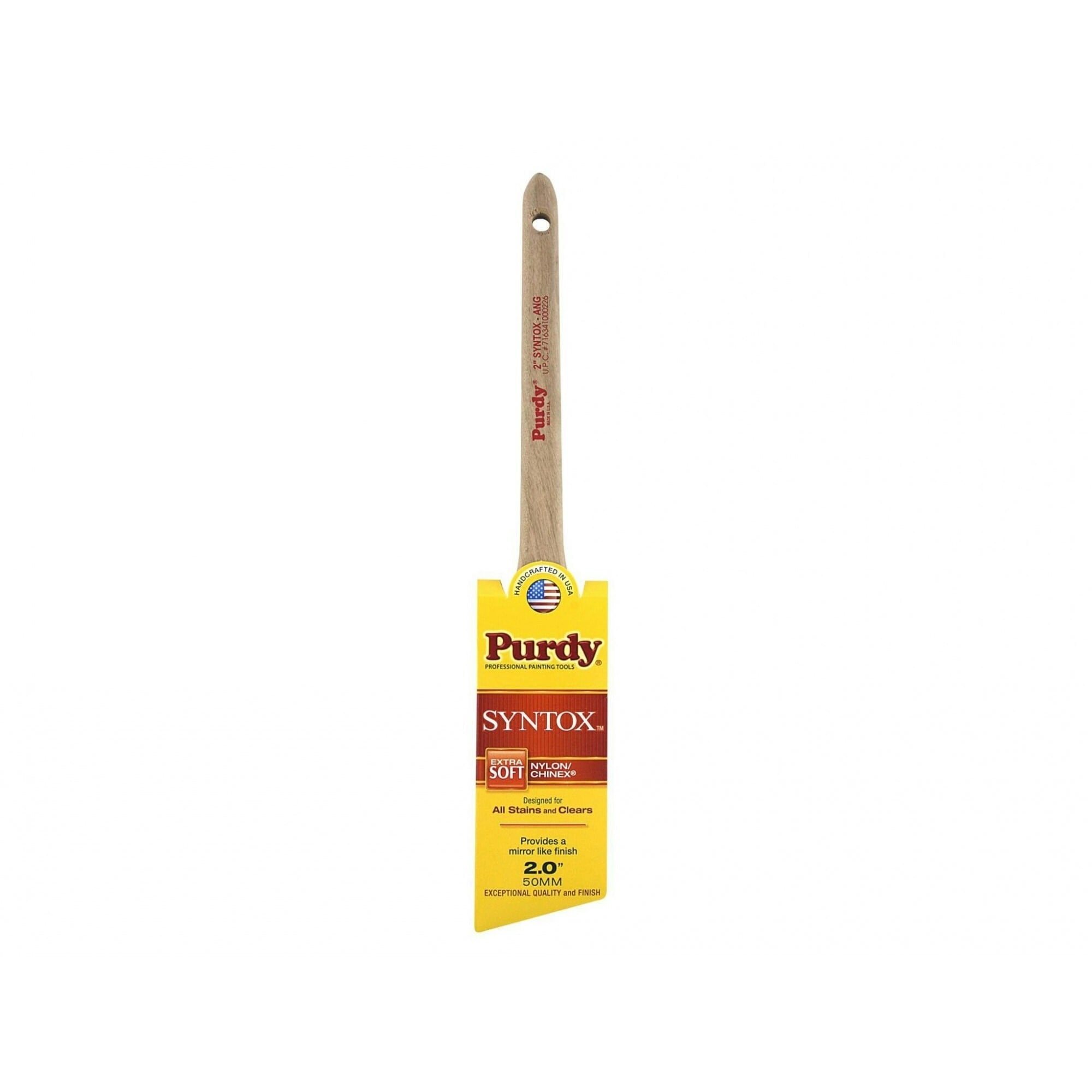 Purdy Syntox Angled Woodcare Brush 50mm (2in) - Multi Colour - One Size
