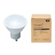 image 3 of ValueLights 6 Pack Dimmable GU10 White Plastic Spotlight LED 5W Cool White 6500K 480lm Light Bulb