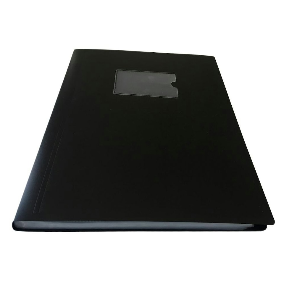 image 1 of A4 Black Flexible Cover 60 Pocket Display Book