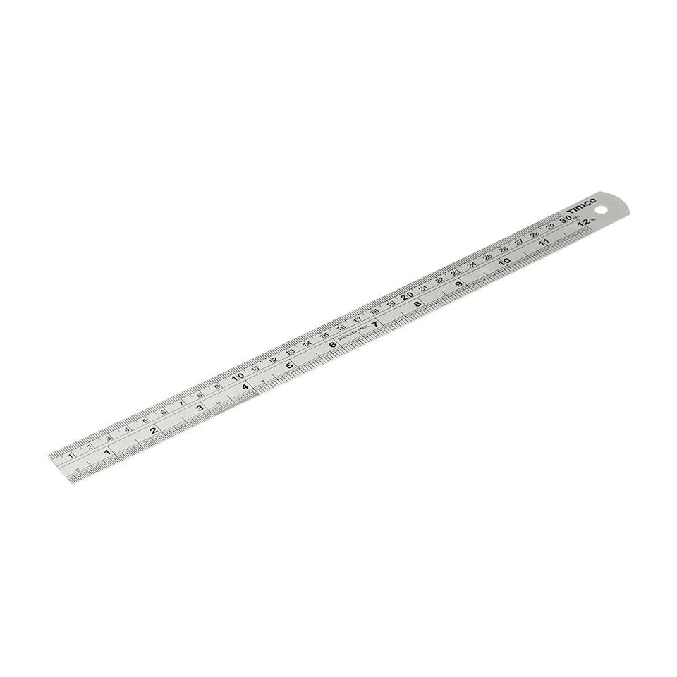 image 1 of Timco - Steel Ruler (Size 300mm - 1 Each)