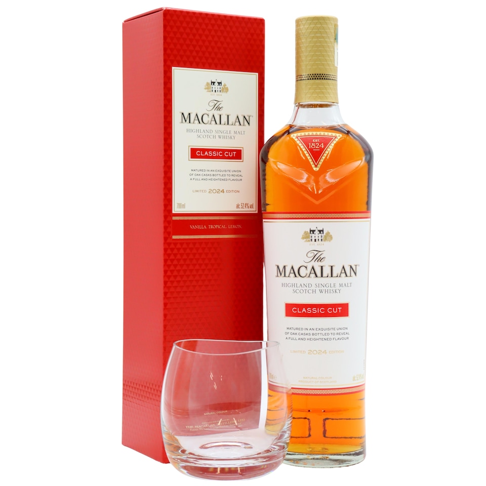 Macallan - Classic Cut 2024 Edition Highland Single Malt Scotch Whisky (Includes Tasting Glass)