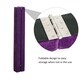 image 5 of HOMCOM 2.4m Balance Beam Trainer Fold Performance Gymnastics, Purple
