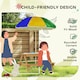 image 5 of AIYAPLAY Wooden Kids Picnic Table, Sand and Water Table w/ Benches, Parasol 