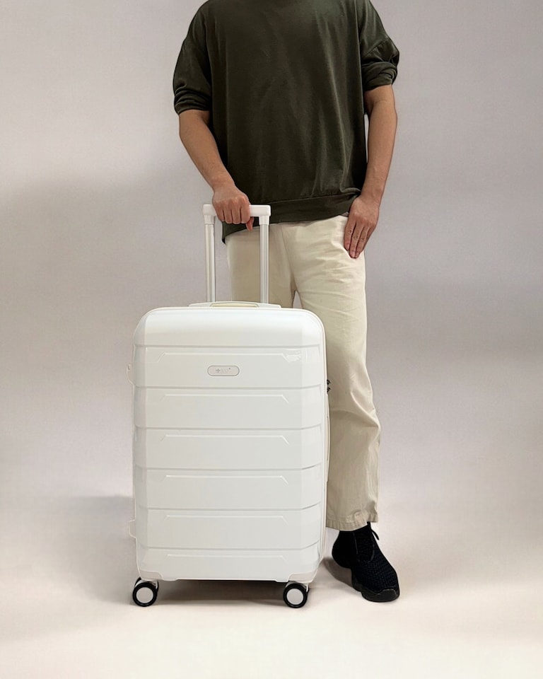 image 1 of Medium Suitcase 24’ Inch Hard Shell Checked Luggage - Lightweight & Durable, USB Charging Port, Secure TSA Lock, Dual Spinner Wheels