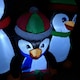 image 3 of 1.5m Inflatable LED Lit Penguin Family Indoor Outdoor Christmas Decoration with 12 Warm White LEDs