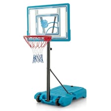 COSTWAY Basketball Hoop Backboard Adjustable Basketball Goal System Blue | Standard