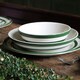 image 2 of Pasta Bowl: 1 x 24cm Pasta Bowl Cornishware Adder Green, Ceramic