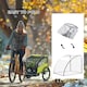 image 4 of HOMCOM Baby Bike Trailer Cover, Bicycle Trailer Storage Cover Anti Dust Rain