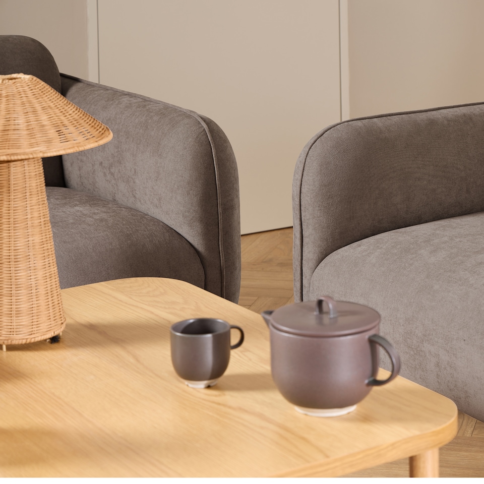 image 1 of Westham 2.5 Seater Sofa in Dusty Brown Fabric