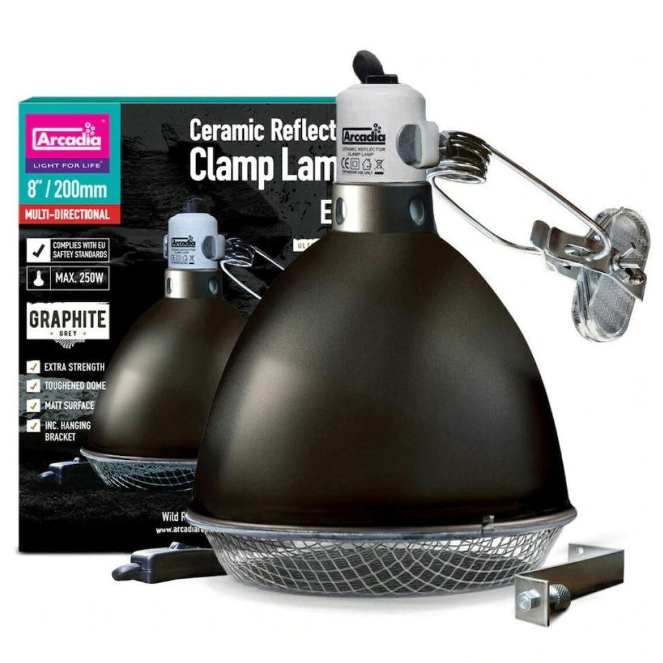 image 1 of Arcadia Clamp Lamps with Graphite Holder | Multi | 14cm