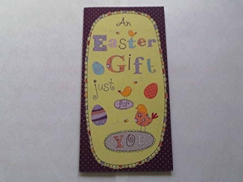 image 1 of Easter Money Wallet Open Gift Greeting Card Present