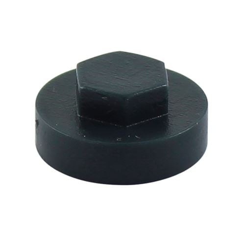 Timco - Hex Head Cover Caps - Anthracite (Size 19mm - 1000 Pieces)