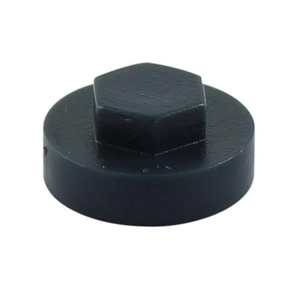 Timco - Hex Head Cover Caps - Anthracite (Size 19mm - 1000 Pieces)