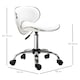 image 7 of HOMCOM Office Chair Beauty Salon Rolling Technician Stool Chair Low Back White