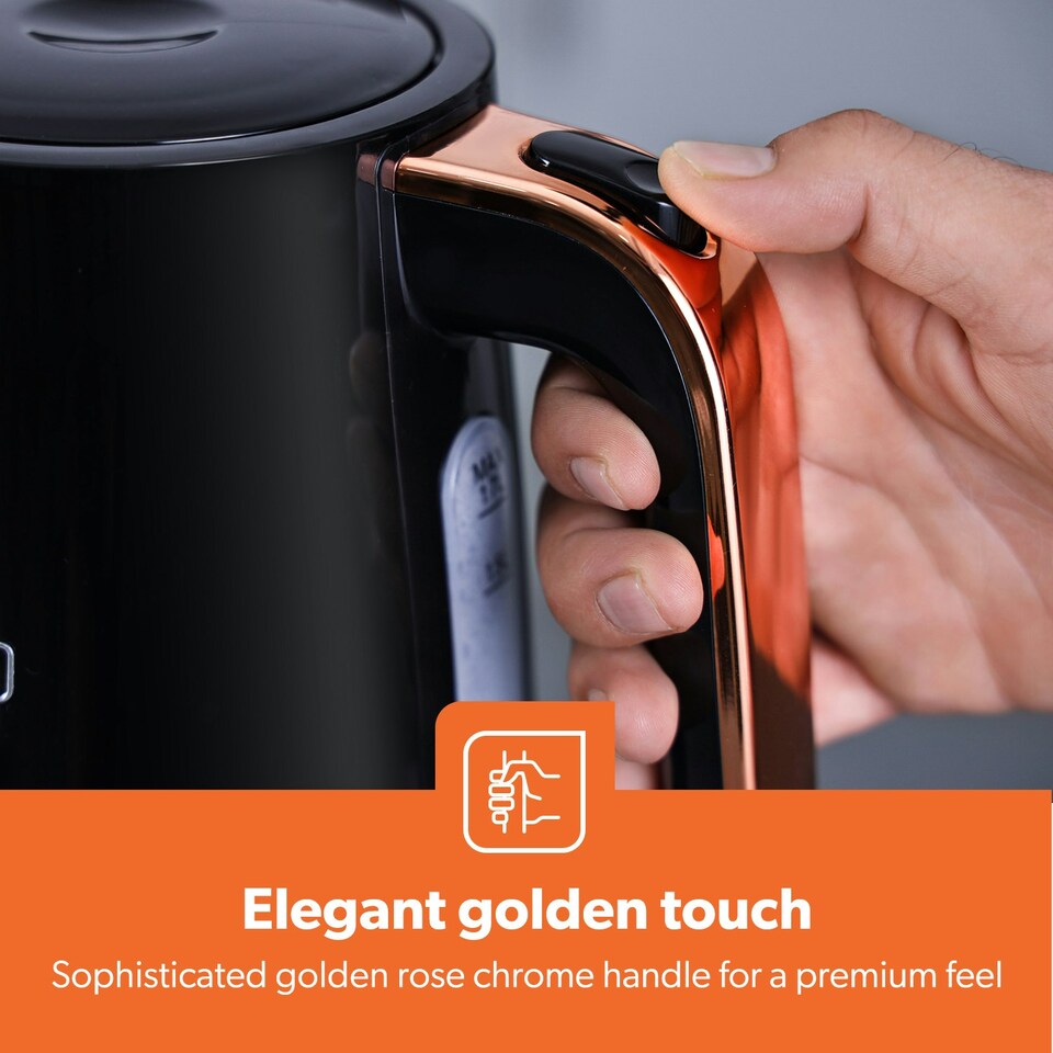 image 1 of GEEPAS 700W Solo Manual Microwave, 1.7L Electric Kettle & 2 Slice Bread Toaster Kitchen Set
