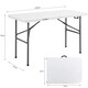image 3 of 4ft Catering Camping Heavy Duty Folding Trestle Table Picnic BBQ Party | White